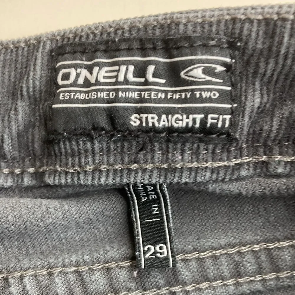 O’NEILL 29 Unisex Stretch Charcoal Corduroy Chino Standard Casual Skater Pants